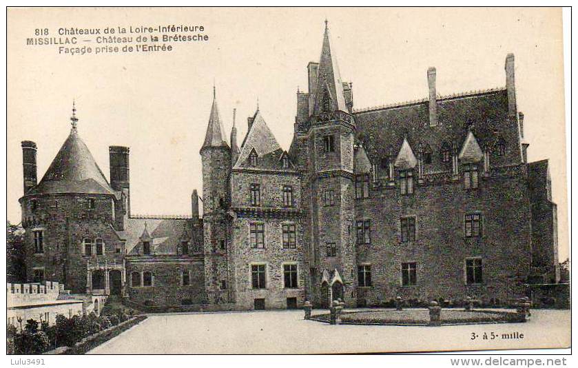 CPA - MISSILLAC (44) - Château De La Bretesche XIII° Et XV° Siècle - Façade Prise De L'Entrée - Missillac