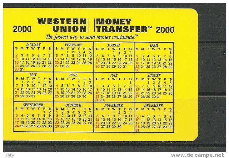 Western Union, Money Transfer,  2000. - Petit Format : 1991-00