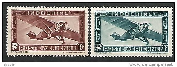 INDOCHINE PA N° 46/47  NEUF* TTB - Poste Aérienne