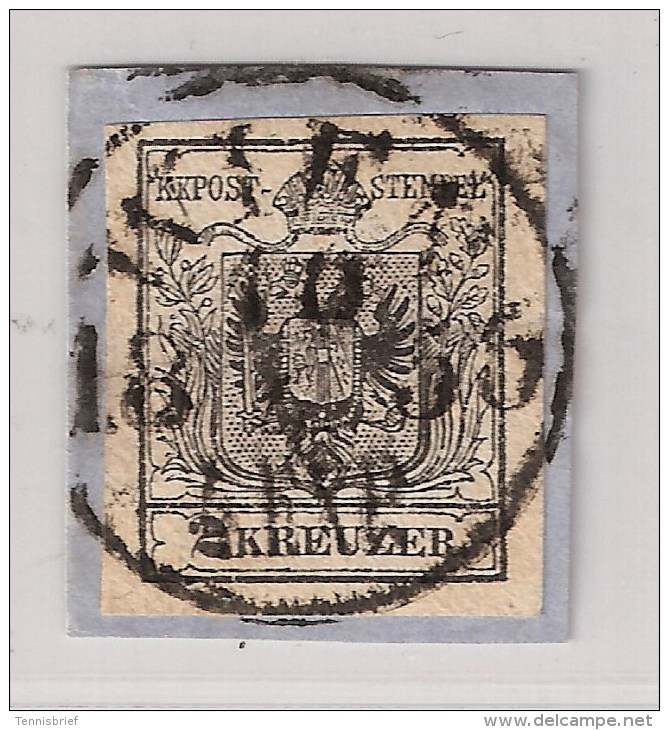 Österreich, Nr. 2, Luxus-Briefstück, Zentrischer Stempel!  , #1302 - Oblitérés