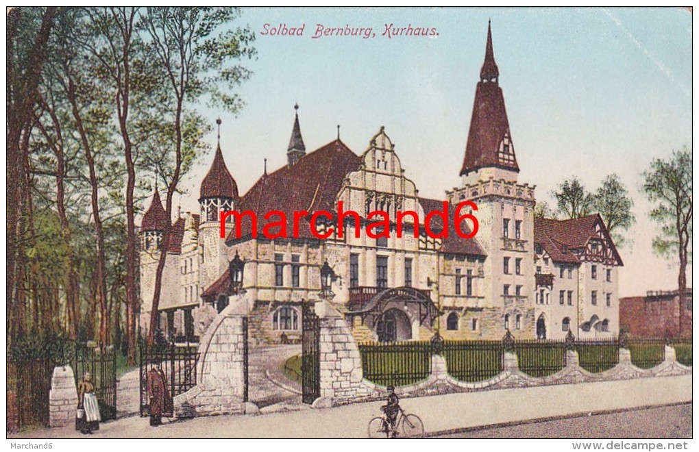 Allemagne Solbad Bernburg Kurhaus éditeur Max Teich - Bernburg (Saale)