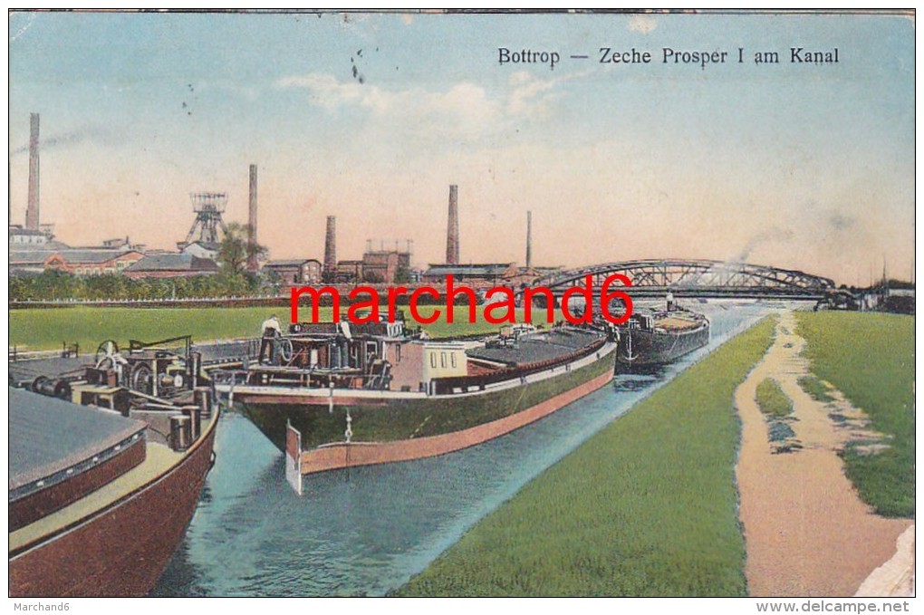 Allemagne Bottrop Zeche Prosper I Am Kanal   Canaux Peniche - Bottrop