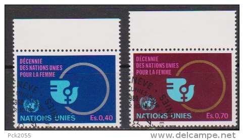 UNO Genf 1980 MiNr. 89 - .90 O Gest.  (  673 ) - Used Stamps