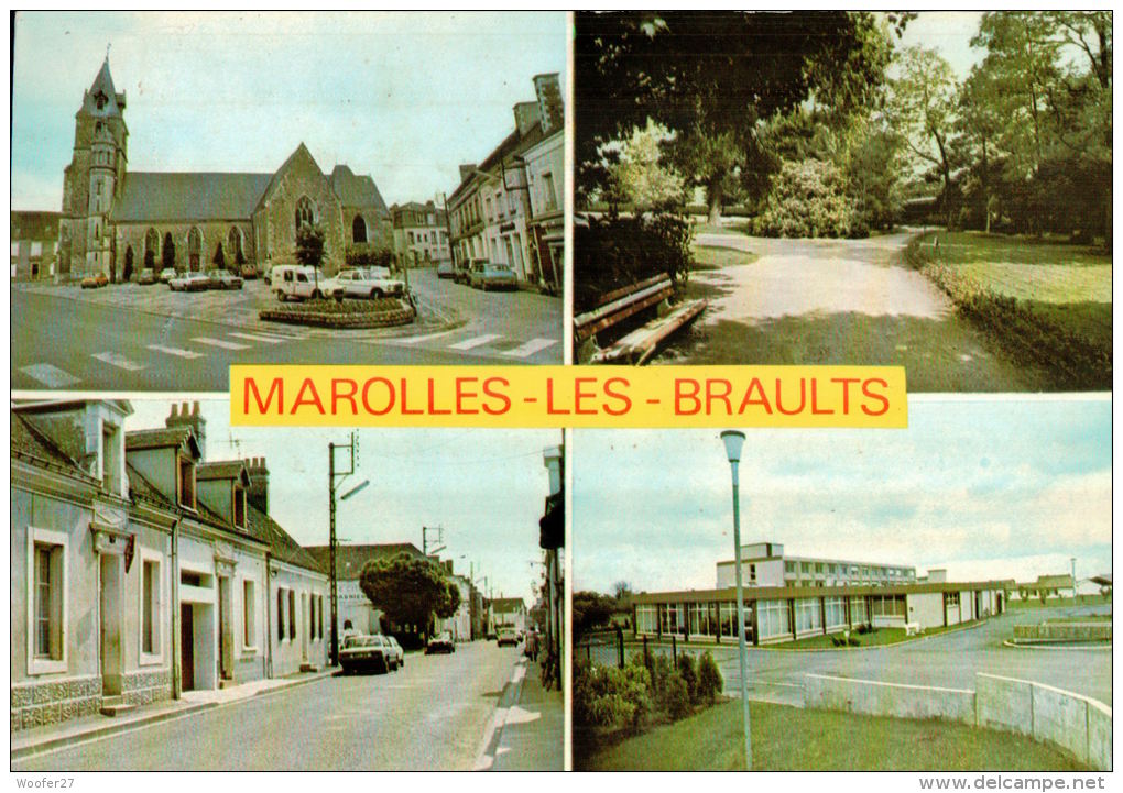 CPM MAROLLES LES BRAULTS , Multivue - Marolles-les-Braults