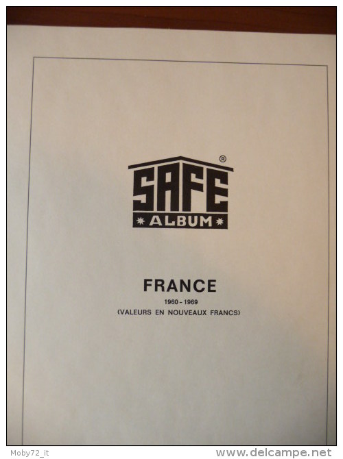 Collezione Francia 1960/74 Su Fogli SAFE (m80) - Collections (en Albums)