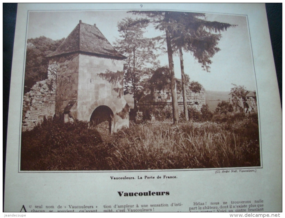 - Article De Presse - Régionalisme - Vaucouleurs - Château De Gombervaux - Montbras - Champougny -1935 - 6 Pages - - Documents Historiques