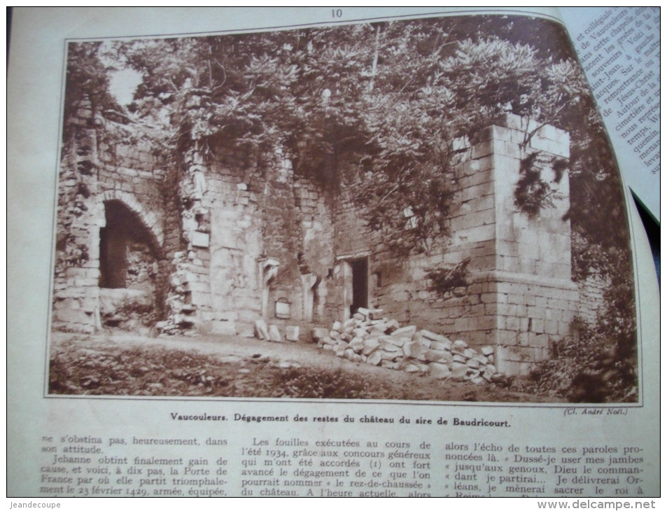 - Article De Presse - Régionalisme - Vaucouleurs - Château De Gombervaux - Montbras - Champougny -1935 - 6 Pages - - Documents Historiques