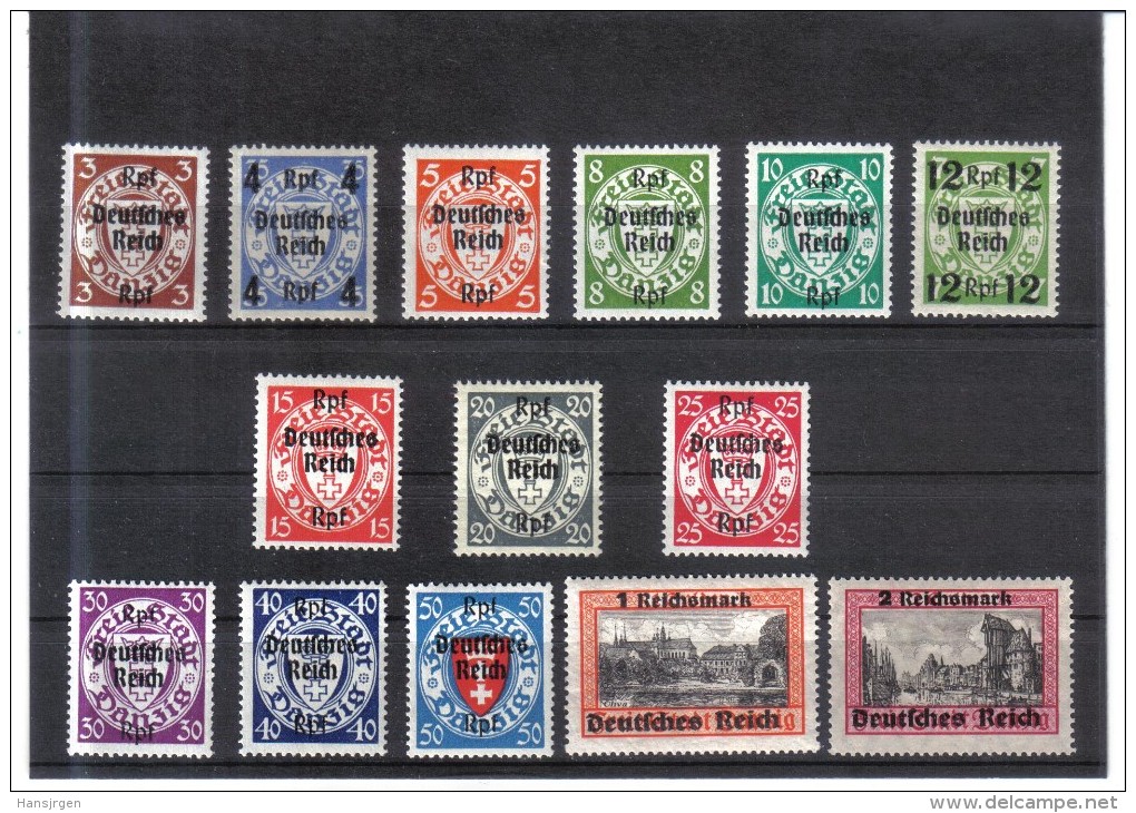 GUT648  DEUTSCHES REICH 1939  MICHL  716/29  ** SCHÖNER POSTFRISCHER SATZ - Ungebraucht