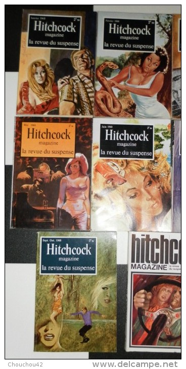 11 Livres HITCHOCK ANNEE 1968 - Sonstige & Ohne Zuordnung