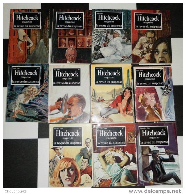 11 Livres HITCHOCK ANNEE 1966 - Sonstige & Ohne Zuordnung