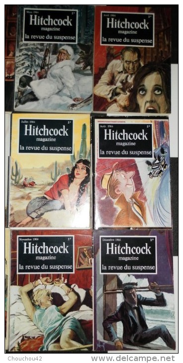 11 Livres HITCHOCK ANNEE 1966 - Sonstige & Ohne Zuordnung