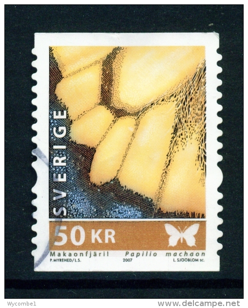 SWEDEN  -  2007  Butterfly Wing Detail  50Kr  Used As Scan - Used Stamps