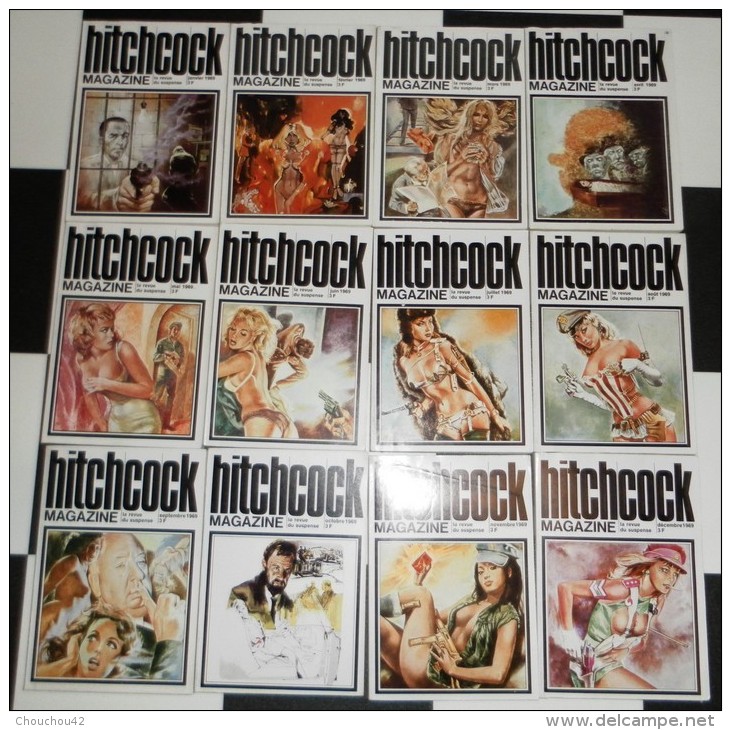 12 Livres HITCHOCK ANNEE 1969 - Other & Unclassified