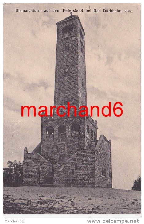 Allemagne Duerkheim Bismarckturm Auf Dem Peterskopf Bei Bad Durkheim Pfalz éditeur Louis Glaser - Bad Duerkheim