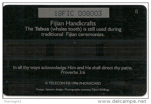 3-CARTES-MAGNETIQUE-FIDJY-3 THEMES HANDICRAFTS-TBE- - Fiji