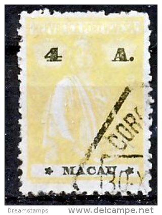 !										■■■■■ds■■ Macao 1924 AF#249ø Ceres New Colors 4 Avos Stars III-IV (x6212) - Used Stamps