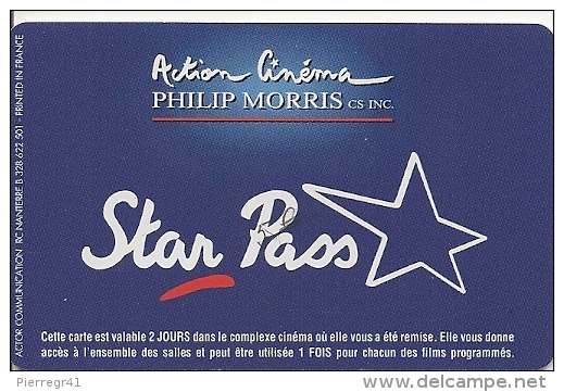 CARTE-FR- CINEMA-STAR PASS-SC7-Le BAISER-TB E - Kinokarten