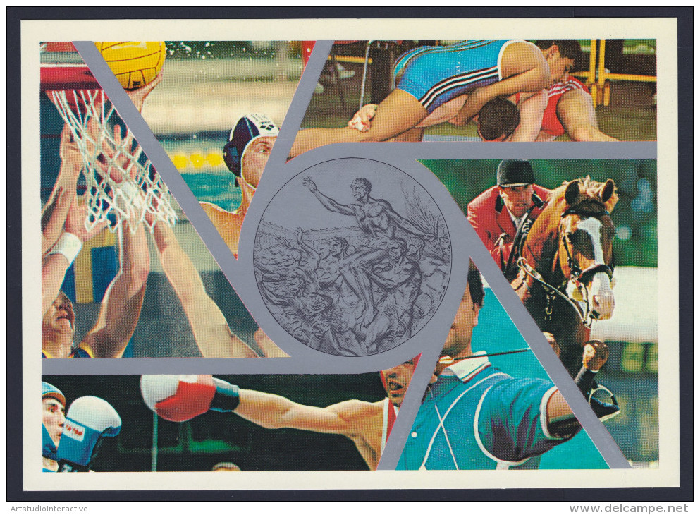 1998 ITALIA REPUBBLICA "GIORNATA OLIMPICA" SET CARTOLINE POSTALI (ANN. MILANO FIERA) - Interi Postali