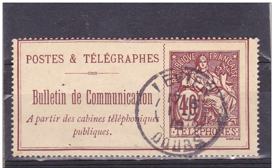 Timbre Téléphone De 1900-06  N°  26 - Télégraphes Et Téléphones