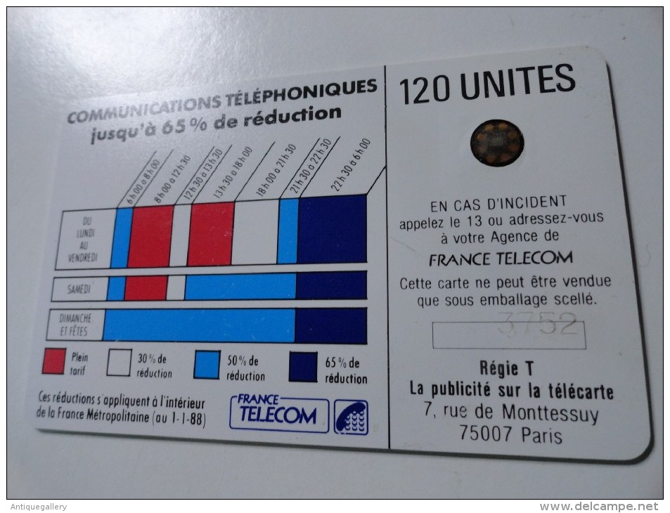 RARE : DOUBLE  NUMÉROTATION IDENTIQUE EN GRAND ET EN PETIT NR SUR CORDON BLEU 120U SC4ON  NR 3752 - Fehldrucke