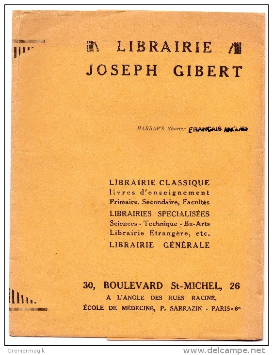 Protège Cahier - Joseph Gibert - La Plus Importante Librairie De Détail De Paris - Protège-cahiers