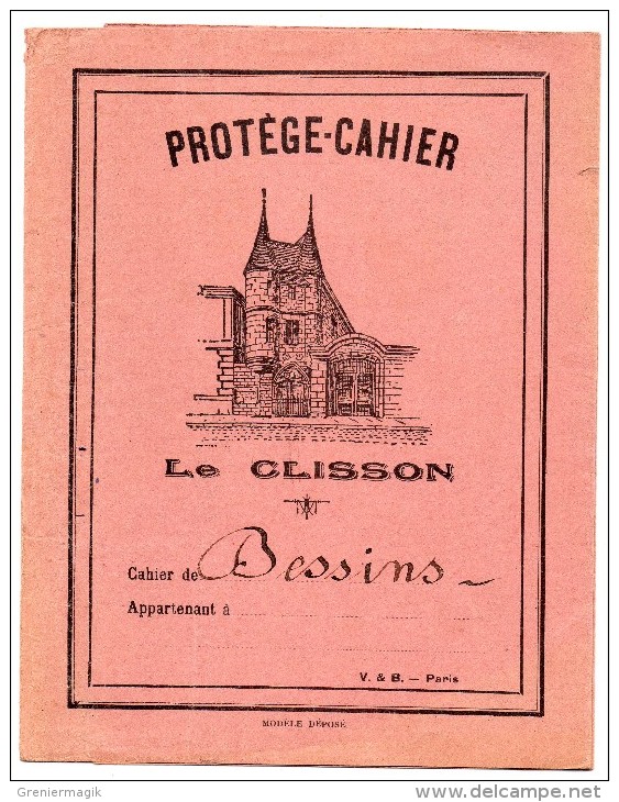 Protège Cahier - Le Clisson - Carte De La France Au Dos - Protège-cahiers