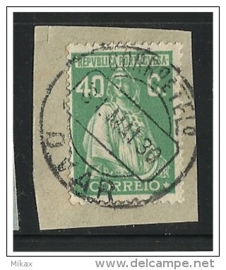 PORTUGAL  -  Marcofilia  - Ceres Stamp - OVAR Cancel - On Piece - Gebraucht