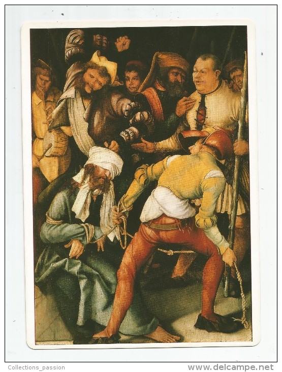 Image , 22 X 16, Peinture , GRÜNEWALD, Le Christ Outragé ,2 Scans , Fiche Descriptive, Frais Fr : 1.90€ - Autres & Non Classés