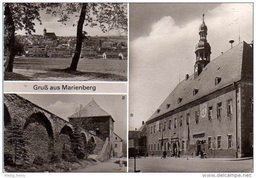 Marienberg Im Erzgebirge - S/w Mehrbildkarte 1 - Marienberg