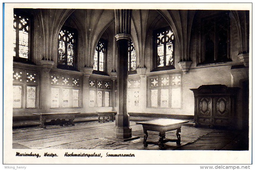 Marienburg Malbork - S/w Hochmeisterpalast  Sommerremter - Westpreussen