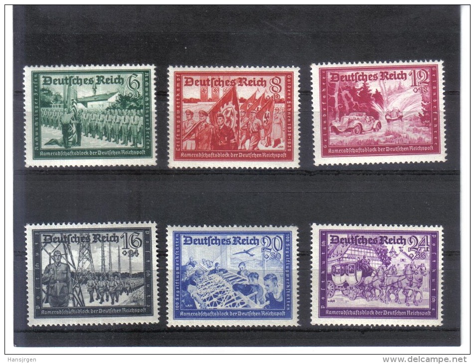 GUT601  DEUTSCHES REICH 1941  MICHL  773/78  **  Postfrisch - Ungebraucht