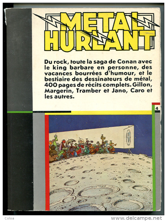 METAL HURLANT Album 4  Rock Conan Le Barbare   Vacances - Métal Hurlant