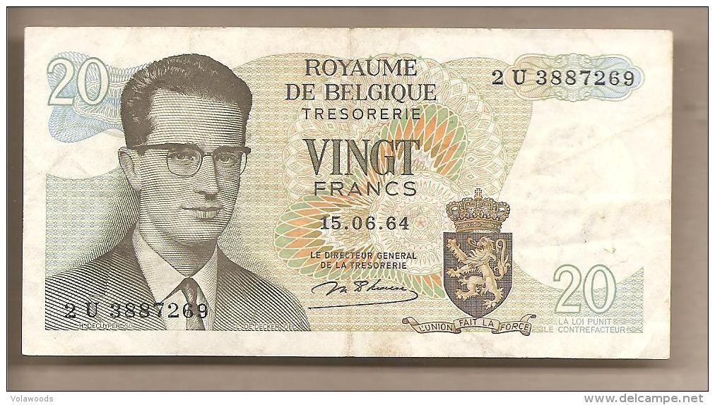 Belgio - Banconota Circolata Da 20 Franchi P-138a.1 - 1964 - 20 Franchi