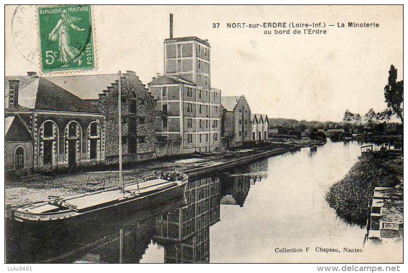 CPA - NORT-sur-ERDRE (44) - Péniche Au Quai De La Minoterie - Nort Sur Erdre