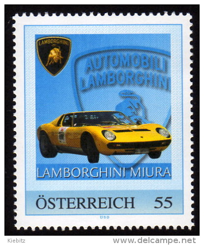 ÖSTERREICH 2009 ** LAMBORGHINI - PM Personalized Stamp MNH - Personalisierte Briefmarken