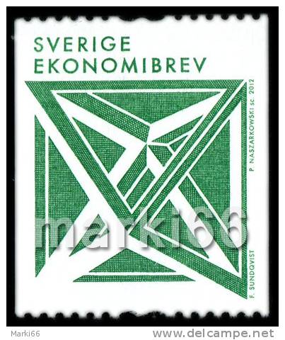 Sweden - 2012 - Geometric Figures - Mint Coil Stamp - Unused Stamps