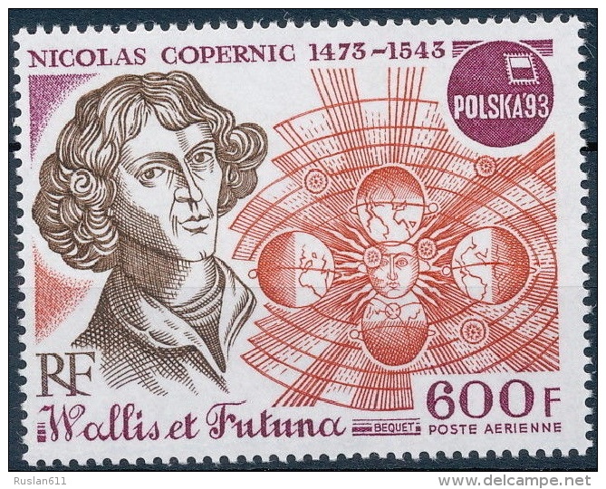 Copernicus Copernic 1993 Wallis Et Futuna #640 MNH ** Space Planets - Oceania