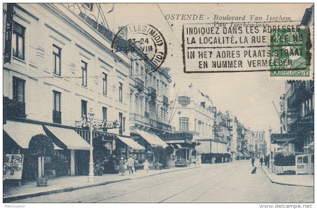 BELGIQUE - OSTENDE - LE BOULEVARD VAN ISEGHEM - Autres & Non Classés