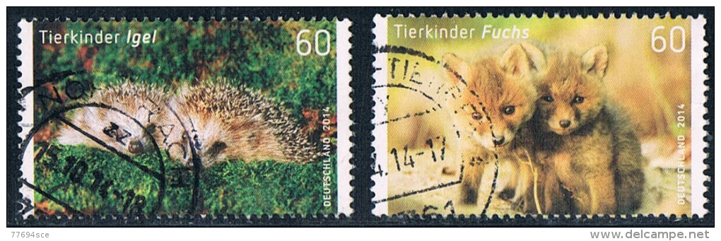 2014  Tierkinder - Used Stamps