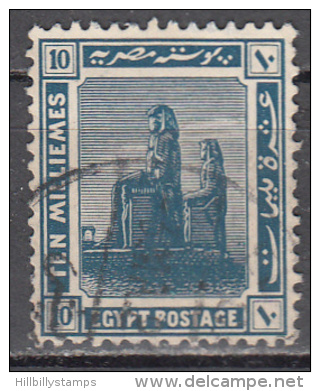 Egypt  Scott No .  68   Used    Year  1921   Wmk 120 - 1915-1921 British Protectorate