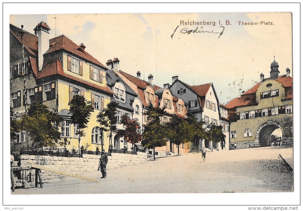 (1232-00) Reichenberg - Bohême - Theodor Platz - Cachet Militaire - Tschechische Republik