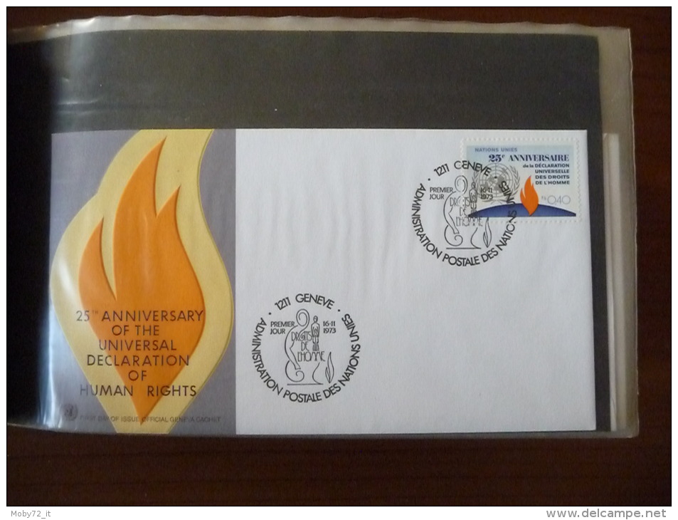 Grosso Accumulo FDC ONU Ginevra (m175) - Collections (en Albums)