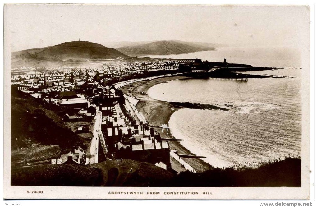 DYFED - ABERYSTWYTH - FROM CONSTITUTION HILL RP  Dyf118 - Cardiganshire