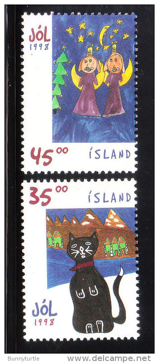Iceland 1998 Christmas Children's Drawings MNH - Unused Stamps