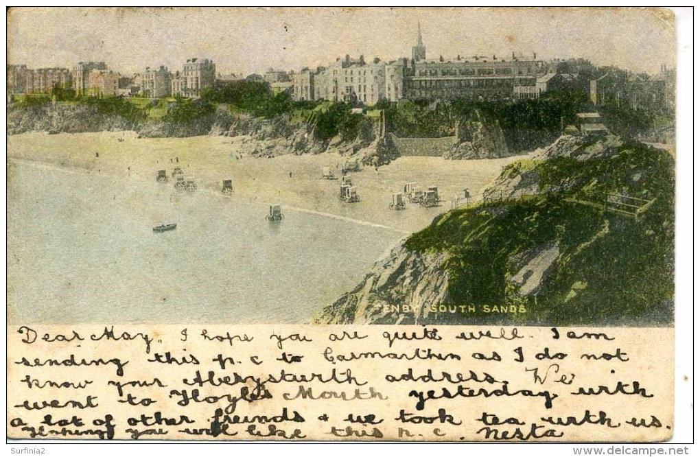 DYFED - TENBY - SOUTH SANDS 1903 Dyf156 - Pembrokeshire