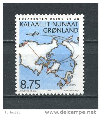 GROENLAND 2004 N° 392 ** Neuf = MNH Superbe Cote 4 € Avions Planes Voie Aérienne Polaire Cartes - Neufs