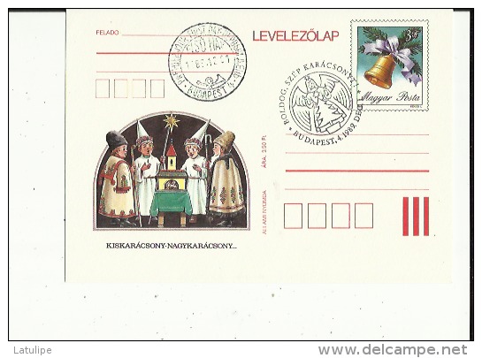 Carte Entier Postaux  1er Jour  (Eisonap )   Voir Scan  Budapest  Le 1-12 1989 - Volledige & Onvolledige Vellen