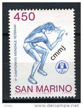 1986 - SAINT-MARIN - SAN MARINO - Sass.. 1184 - Tennis Da Tavolo - MNH - New Mint - - Neufs
