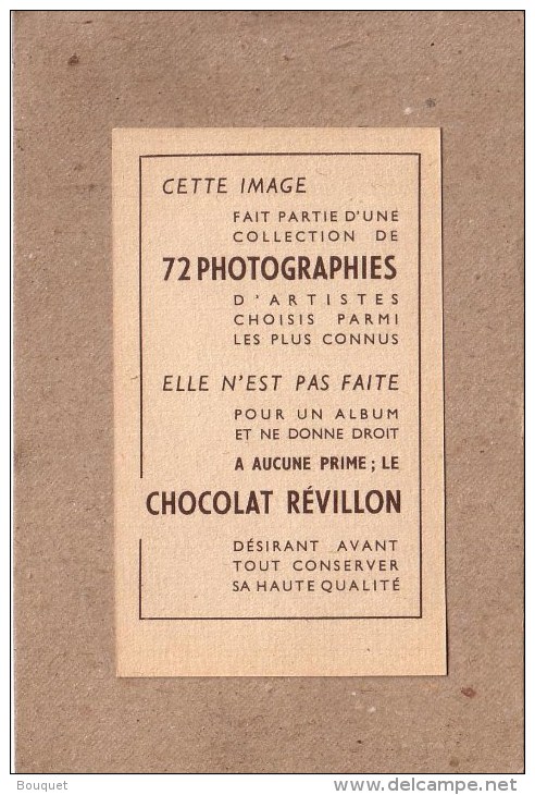 CHOCOLAT REVILLON - COLLECTION DE 72 PHOTOGRAPHIES D' ARTISTES CONNUS - CINEMA - JEAN WORMS - Revillon