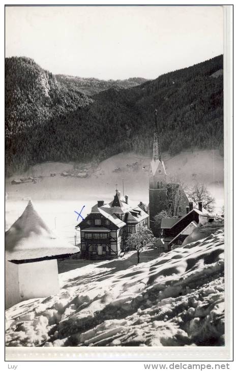 Landpartie Mit Kirche Im Winter - Photographie